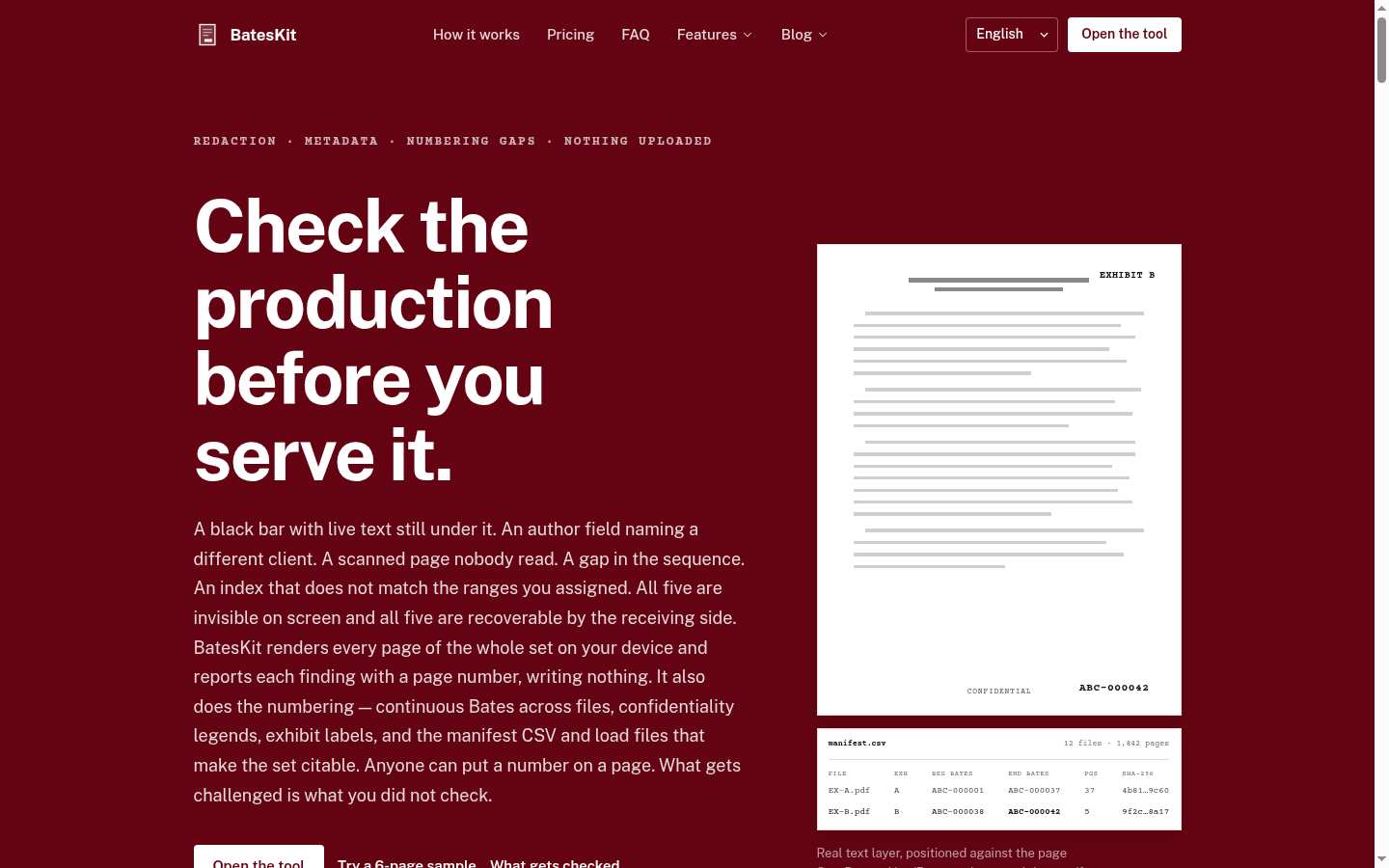 BatesKit: Above the fold