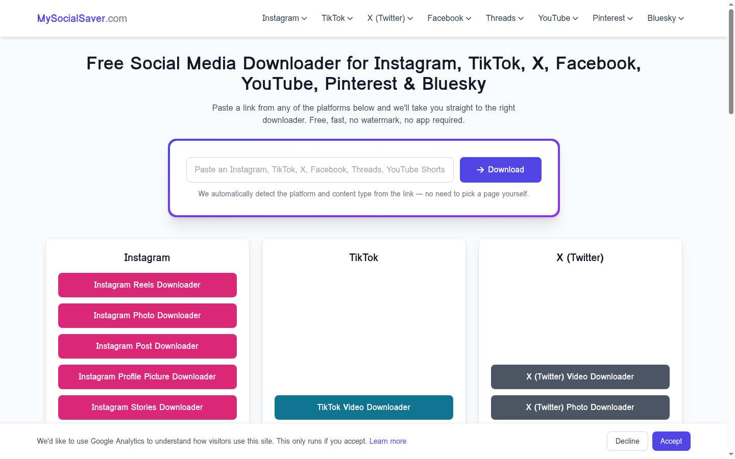 MySocialSaver: Consent / blocking overlay